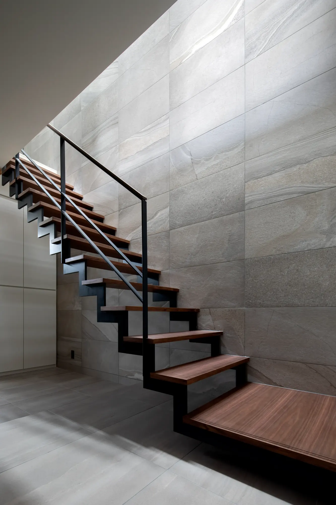 House in Chikusa staircase detail