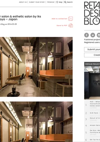 ki se tsu hair salon / An esthetic salon 『Retail design blog』（Web Media:海外）